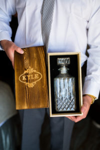 groomsmen gift idea branded wooden whiskey boxes