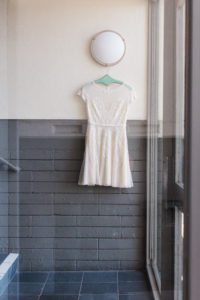 2-piece wedding dress short gown