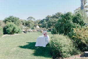 garden wedding reception at south coast botanic garden