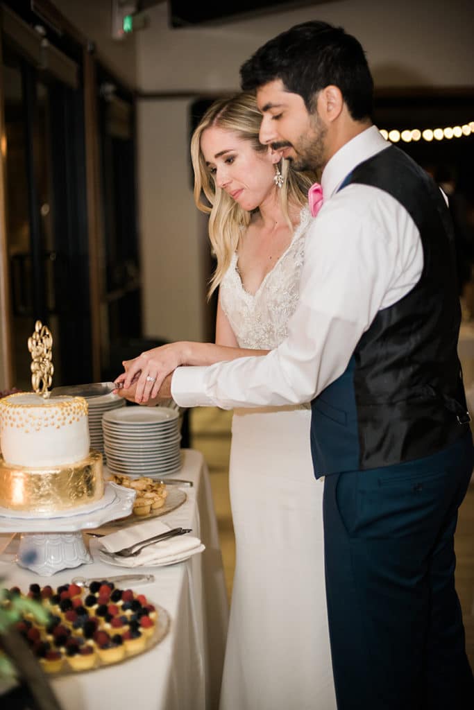 cake cutting bride and groom palos verdes