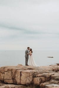 Romantic and sweet intimate wedding at Camp Beech Cliff in Maine